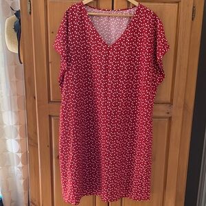 Red Hearts Dress 3X